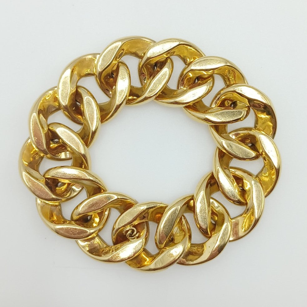 205-13 | 18ky Gold Diamond at 21.30ct Large Link Bracelet
