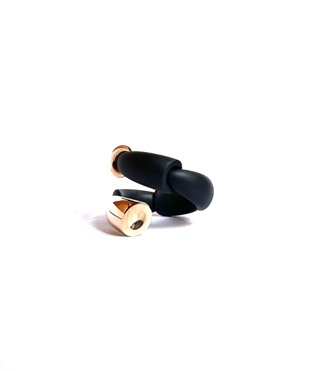 335-42 FIEX | Ring Black Titanium, Pink Gold