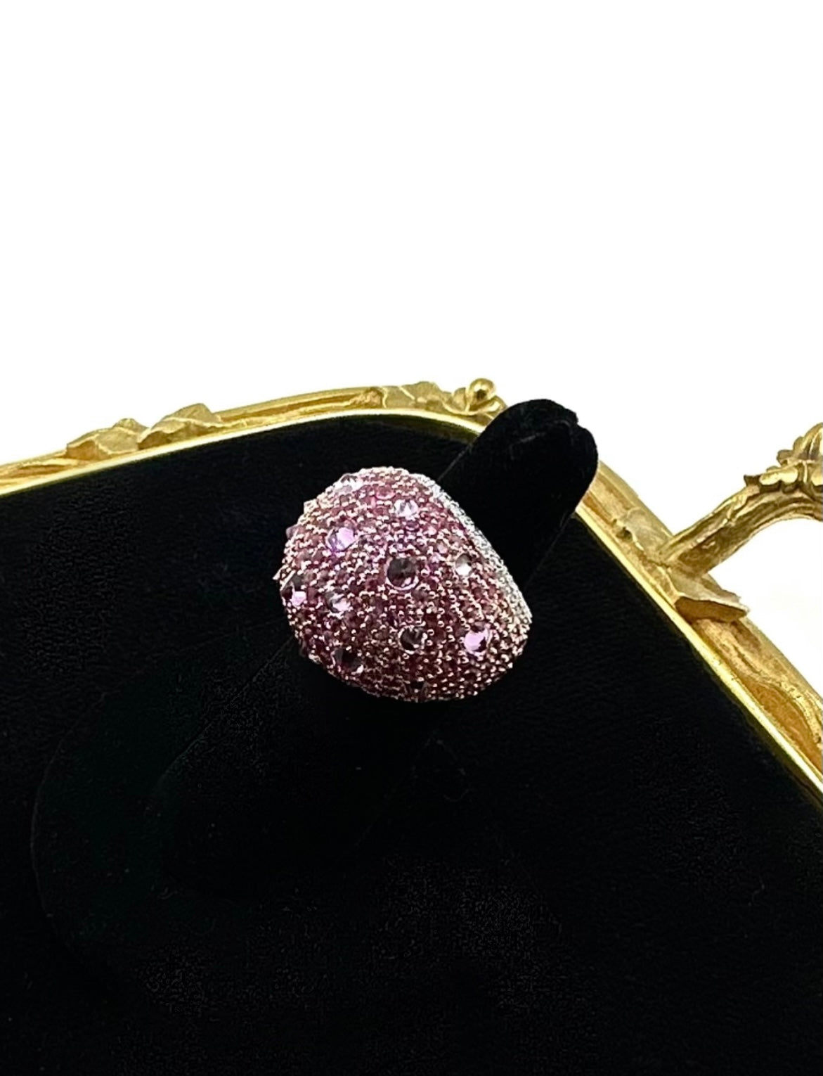 173-323 AILE | 18KWG/PG Pink Saph:11.34cts D:1.05cts