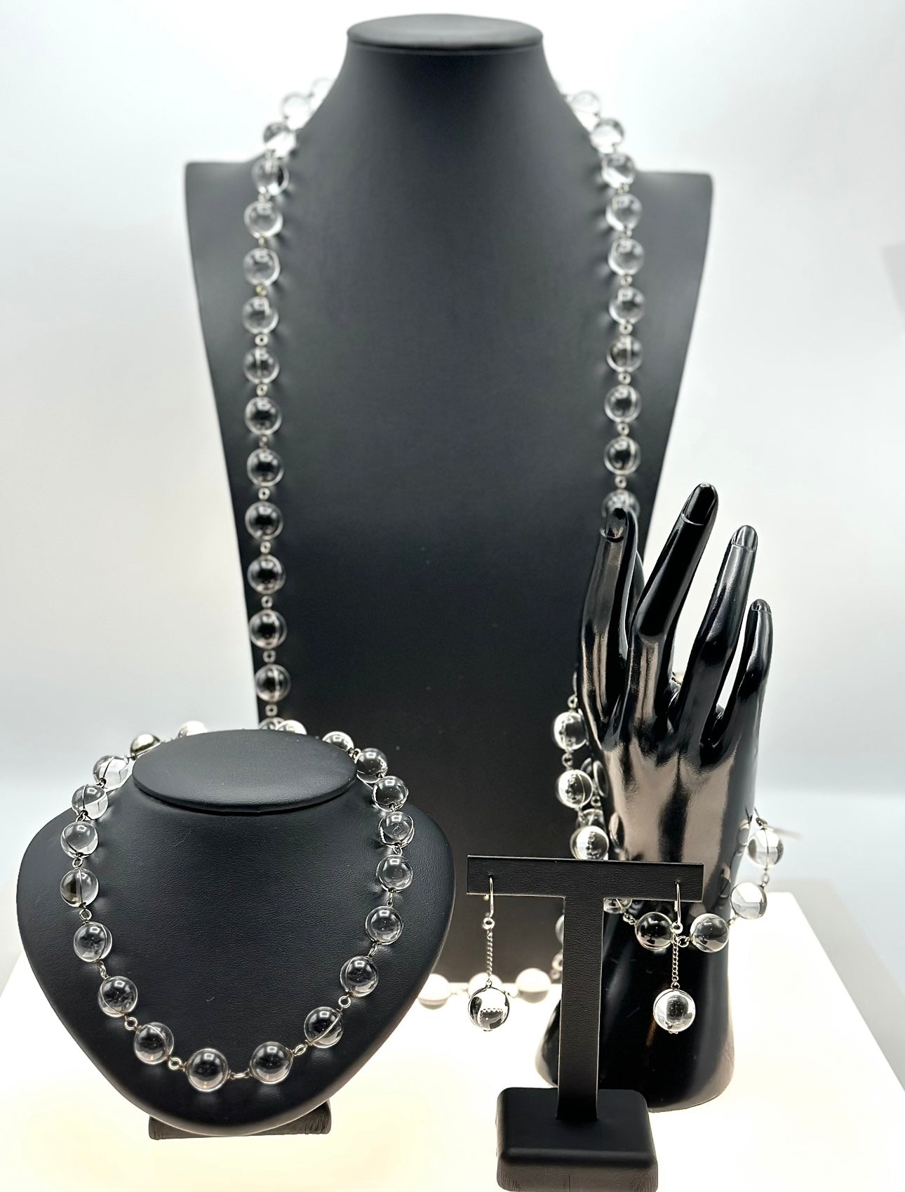 33-2 FBEX | SS Vintage Rock Crystal 2 Neck Suite