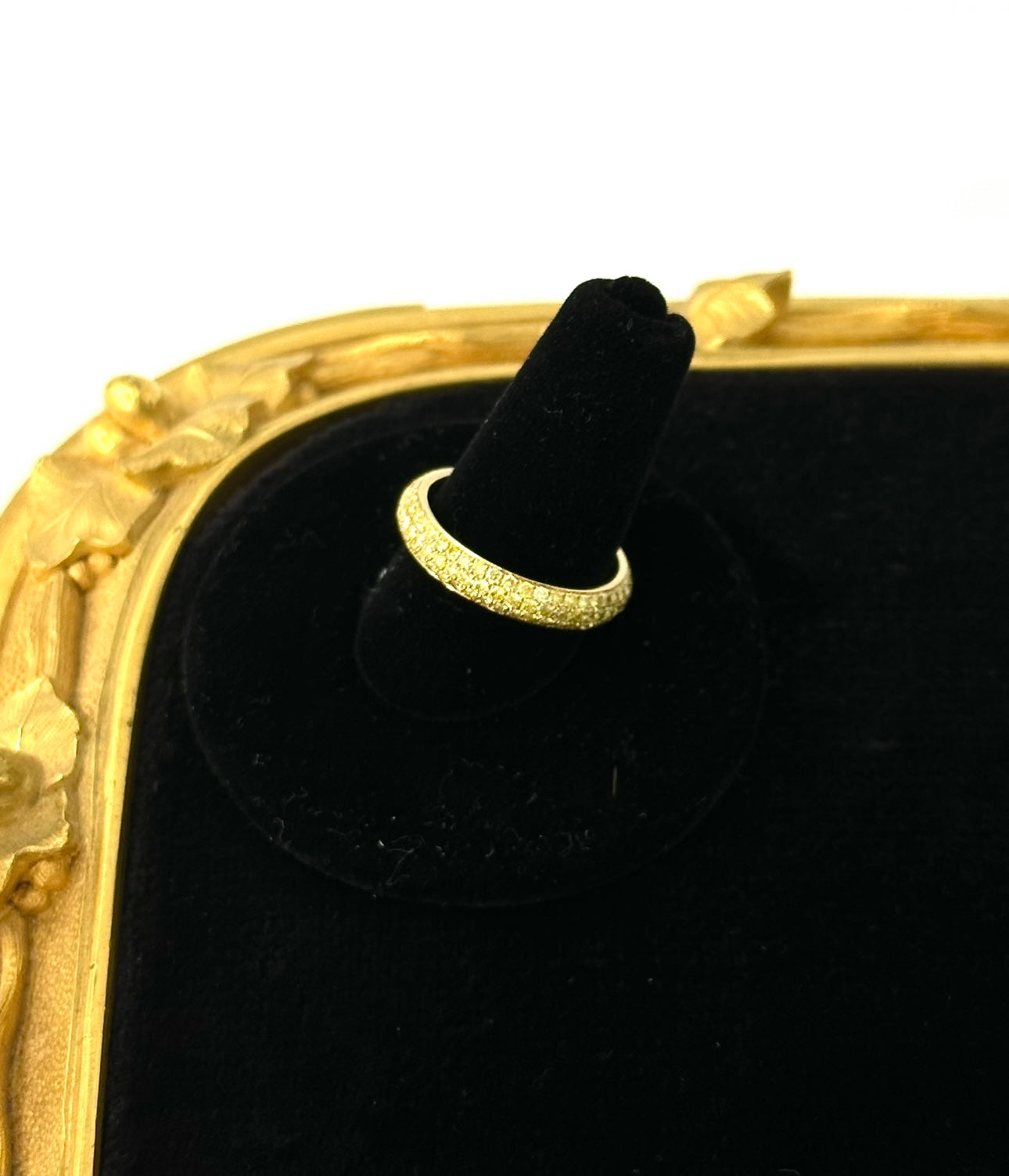 435-19 IOIE | AUREOLE RING; 18KYG; Y-DIA 1.48CTS