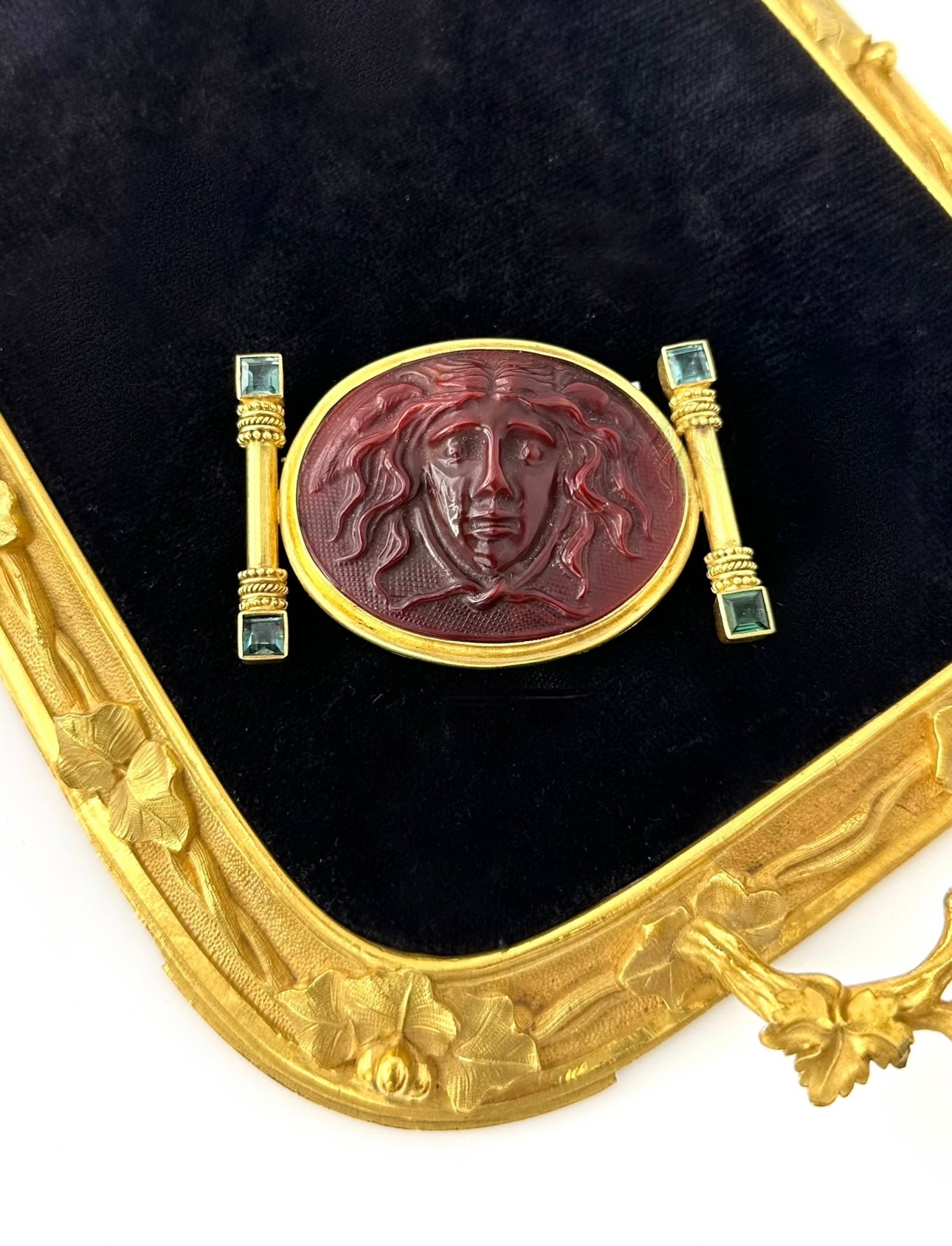 10-431 REXE | E. Locke Carnelian Brooch