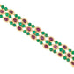 483-40 FXIEXE | 18 K Bulgari, ruby emerald and diamond bracelet