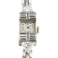 483-43 DEXEX | Harry Winston platinum Diamond cocktail watch with Audemars Piguet movement  84 baguette cut Diamonds 9.43 ct 2 triangular Cat and Diamonds 1.73 ct